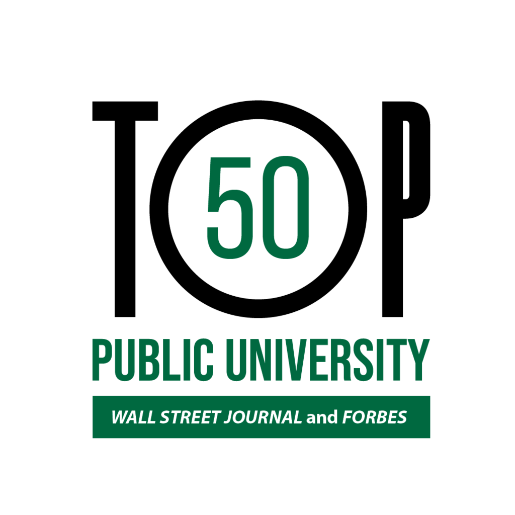 Top 50 Public University — Wall Street Journal and Forbes